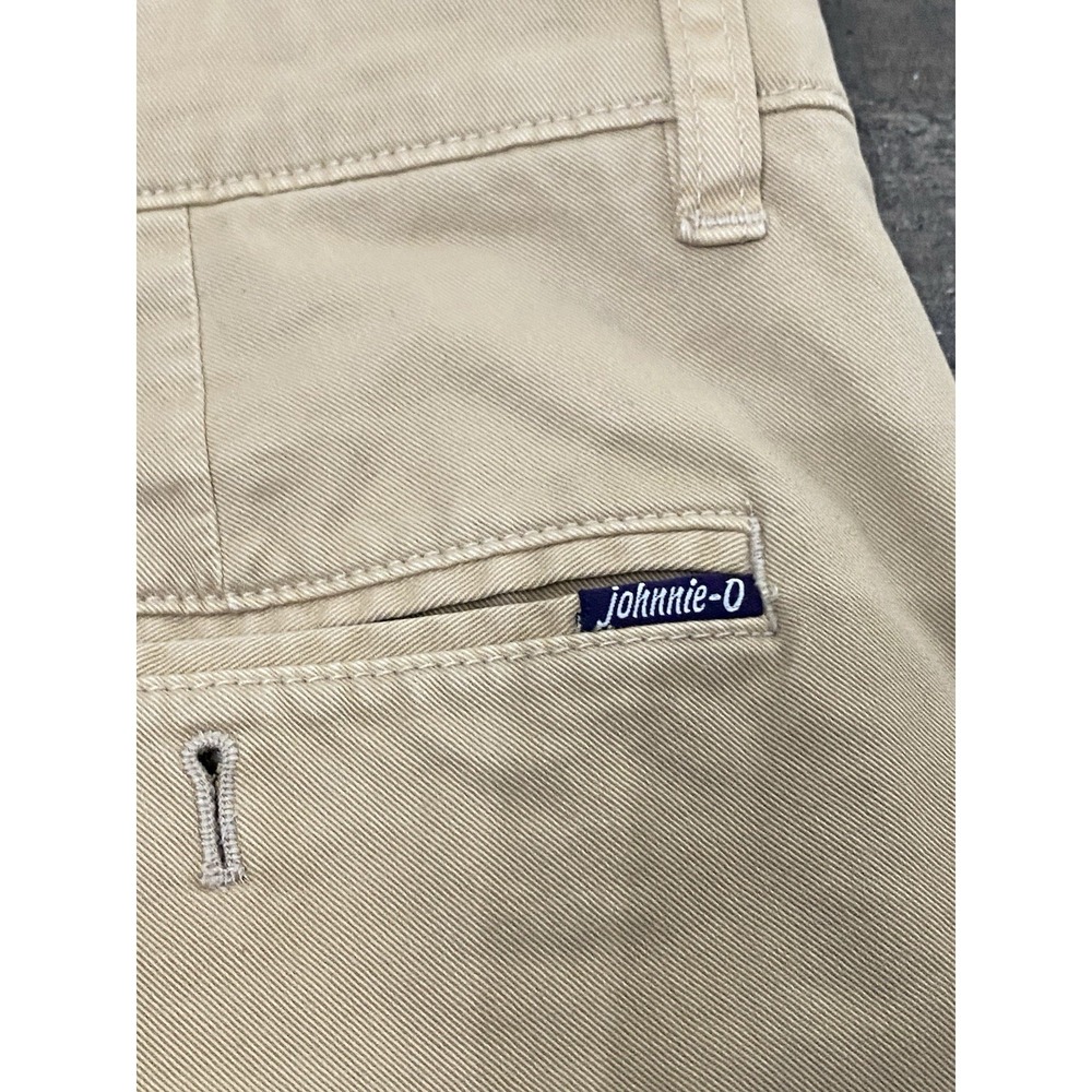 Johnnie-O Men's Chino Shorts Golf Beach Cotton Spandex Khaki Sz 40 - Picture 9 of 9